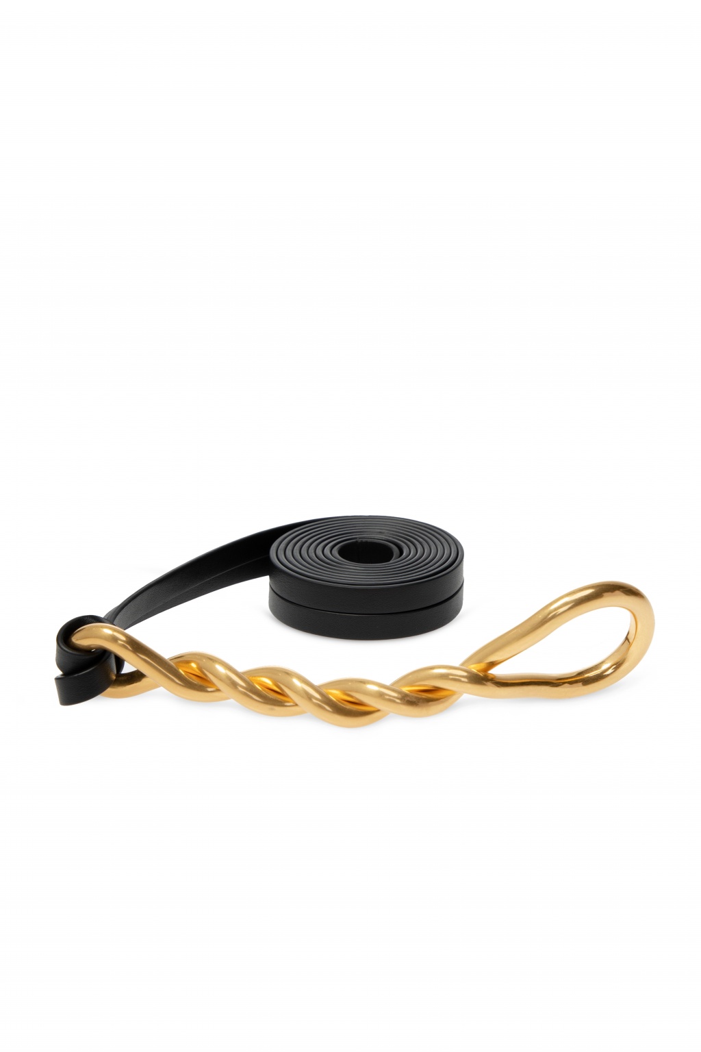 Gucci black shoelace belt best sale